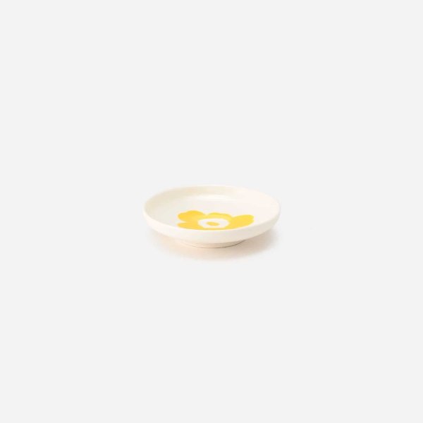 画像2: marimekko　PLATE　8.5cm　Unikko／スプリングイエロー×ホワイト_55 (2)