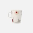 画像2: marimekko　MUG　2.5dl　Unikko／ライトグレー×ホワイト (2)