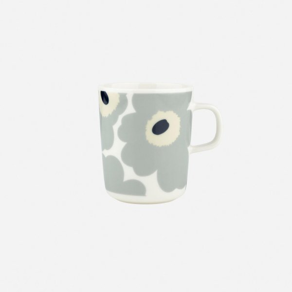 画像1: marimekko　MUG　2.5dl　Unikko／ライトグレー×サンド (1)